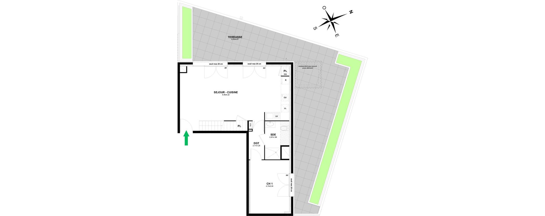 Duplex T5 de 115,15 m2 &agrave; Thonon-Les-Bains Rives - concise