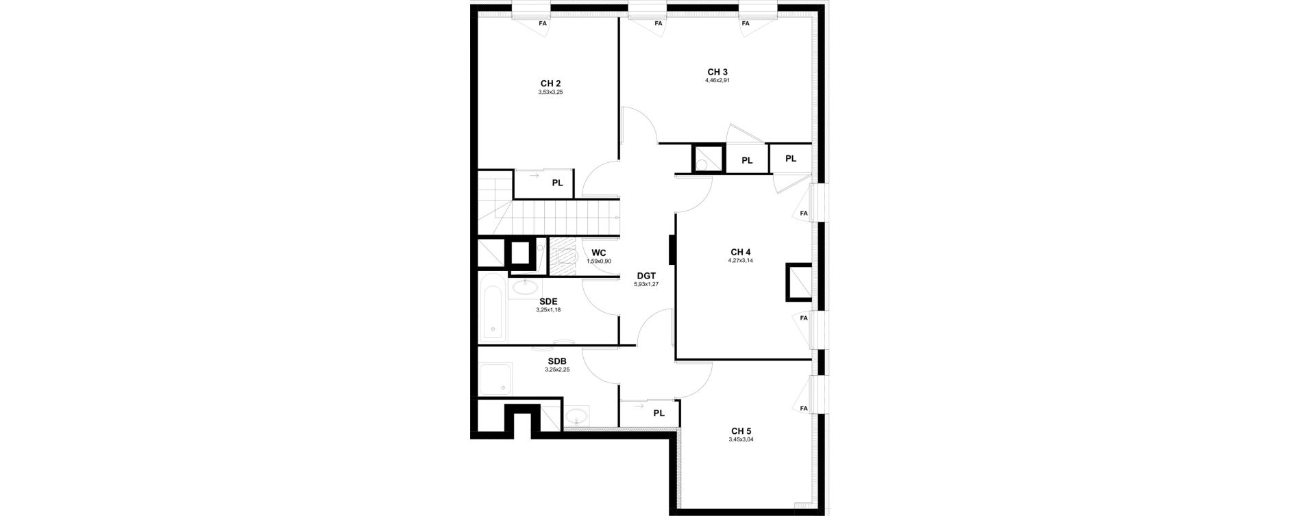 Appartement T6 de 140,74 m2 &agrave; Thonon-Les-Bains Rives - concise