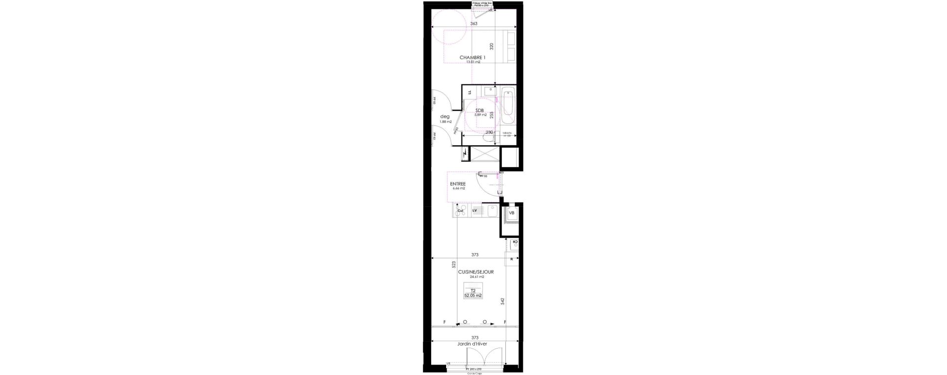 Appartement T2 de 52,05 m2 &agrave; Thonon-Les-Bains Centre