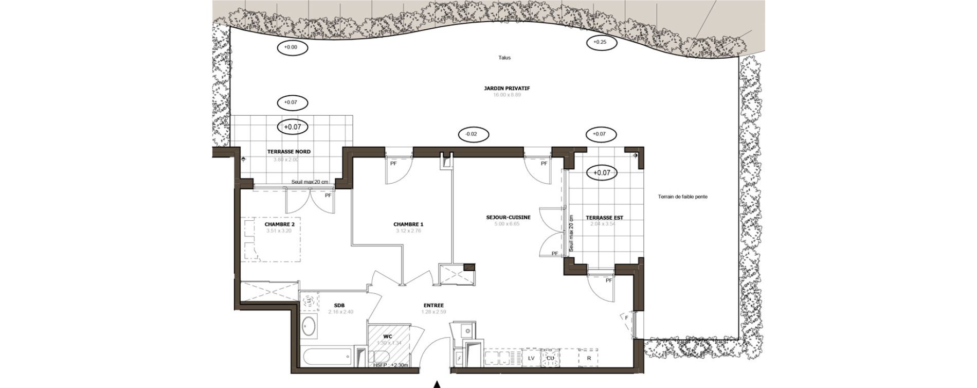 Appartement T3 de 64,55 m2 &agrave; Thonon-Les-Bains Rives - concise