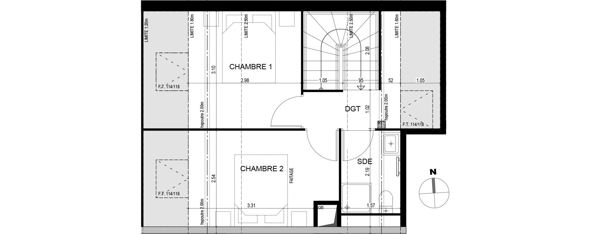 Duplex T4 de 89,32 m2 &agrave; Thorens-Gli&egrave;res Centre