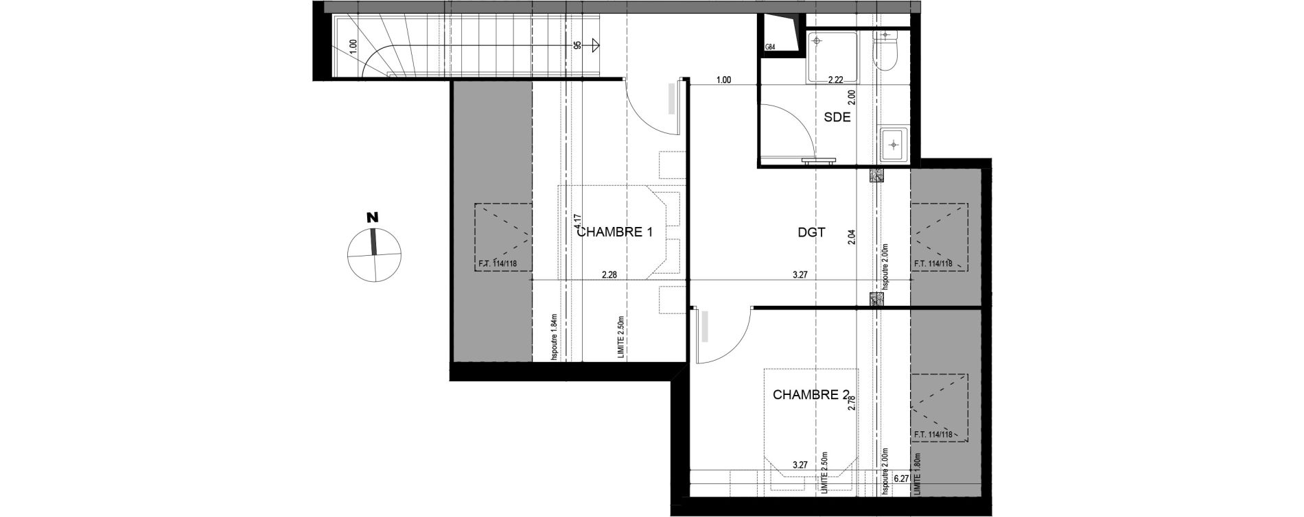 Duplex T4 de 97,35 m2 &agrave; Thorens-Gli&egrave;res Centre