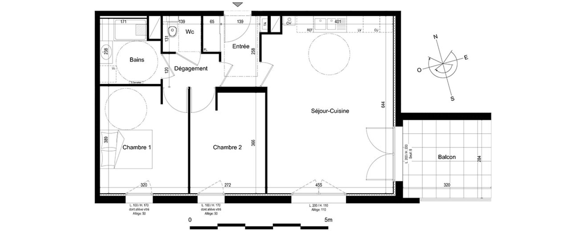Appartement T3 de 65,25 m2 &agrave; V&eacute;traz-Monthoux Centre