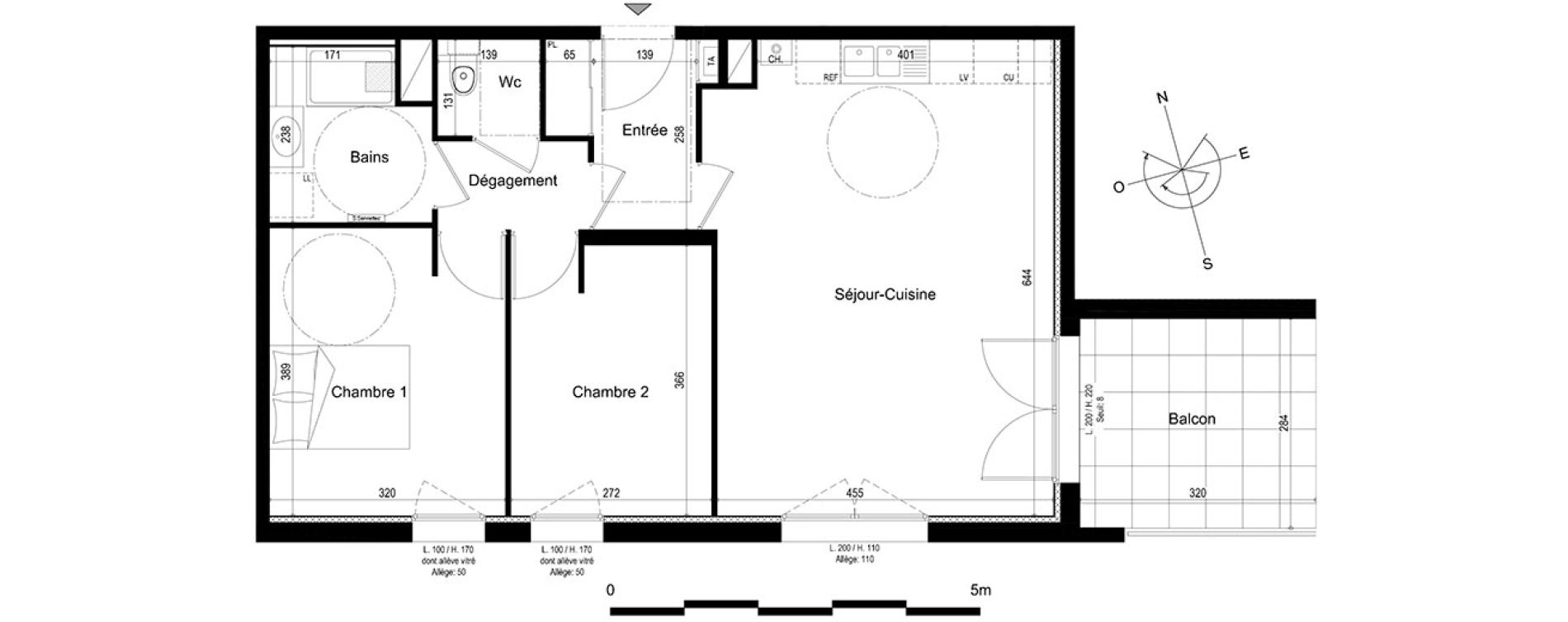 Appartement T3 de 65,25 m2 &agrave; V&eacute;traz-Monthoux Centre