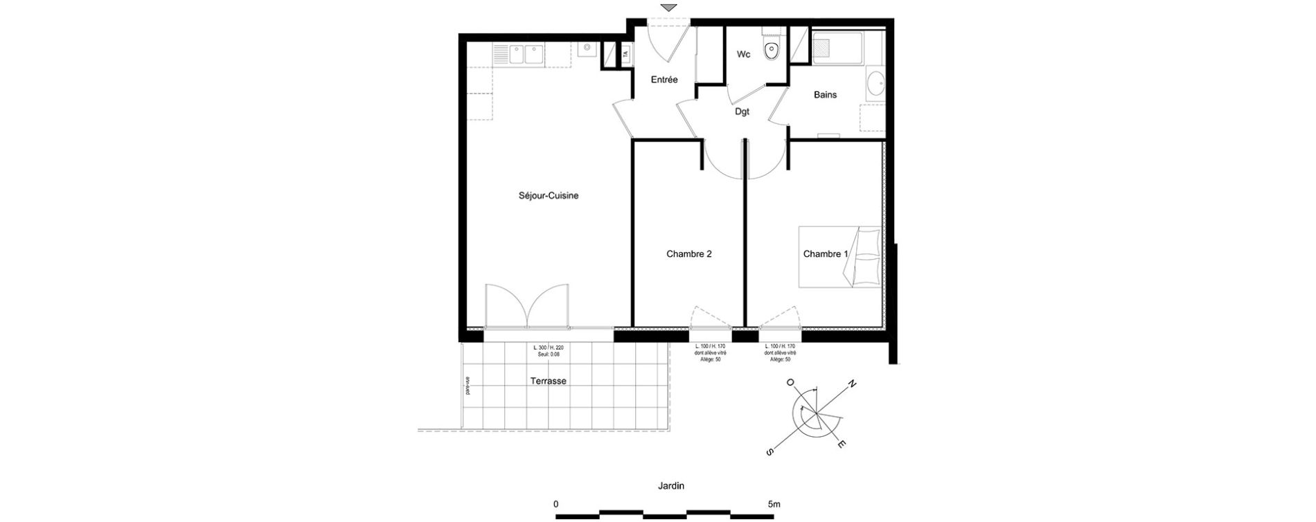 Appartement T3 de 61,83 m2 &agrave; V&eacute;traz-Monthoux Centre