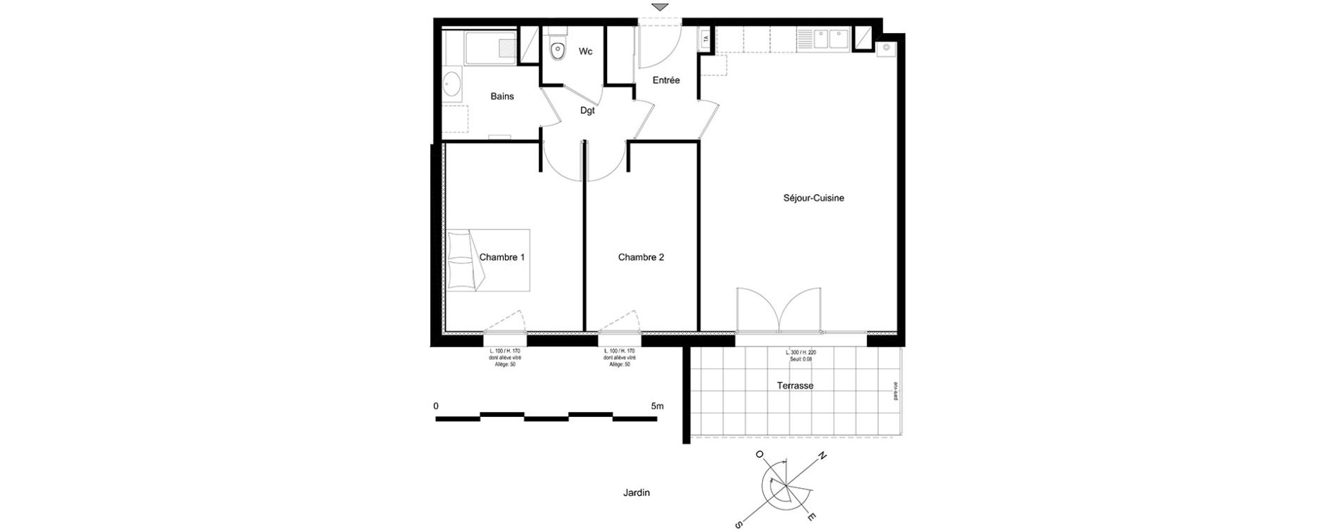 Appartement T3 de 67,60 m2 &agrave; V&eacute;traz-Monthoux Centre