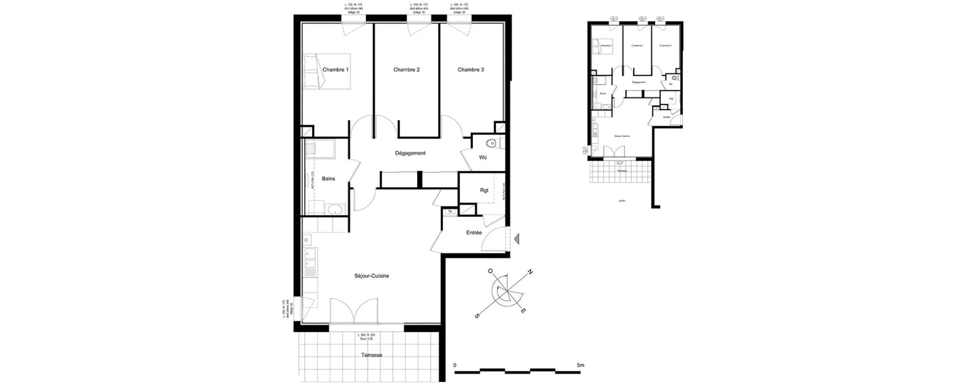Appartement T4 de 84,51 m2 &agrave; V&eacute;traz-Monthoux Centre