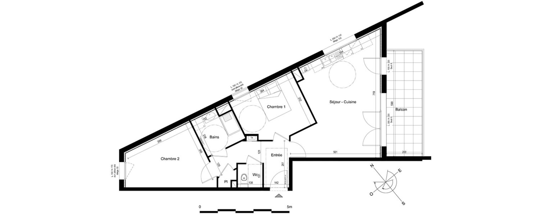 Appartement T3 de 65,53 m2 &agrave; V&eacute;traz-Monthoux Centre