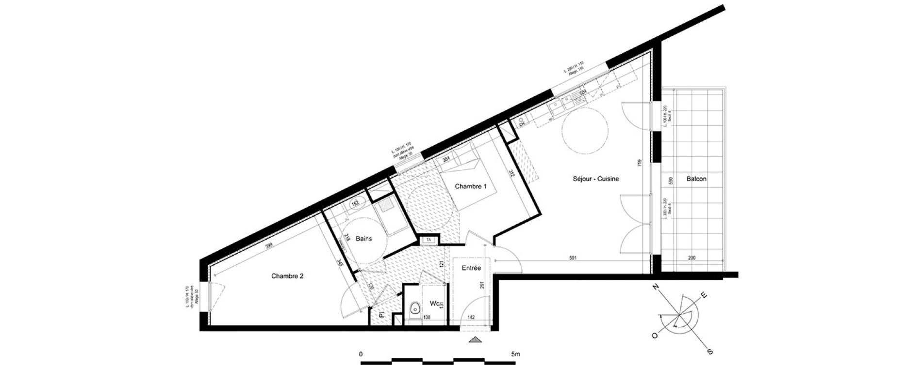 Appartement T3 de 65,53 m2 &agrave; V&eacute;traz-Monthoux Centre