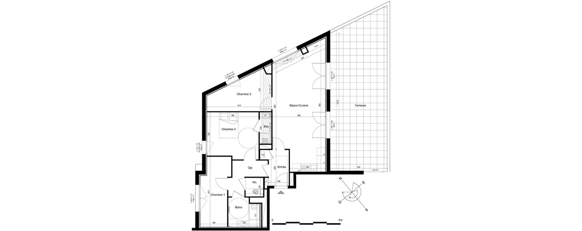 Appartement T4 de 83,17 m2 &agrave; V&eacute;traz-Monthoux Centre