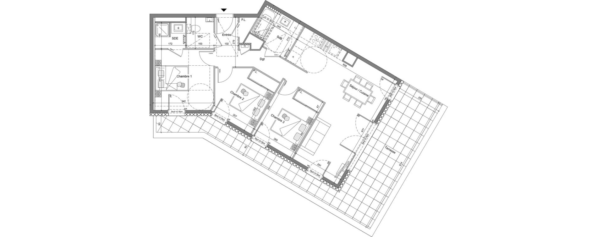 Appartement T4 de 76,31 m2 &agrave; V&eacute;traz-Monthoux Centre