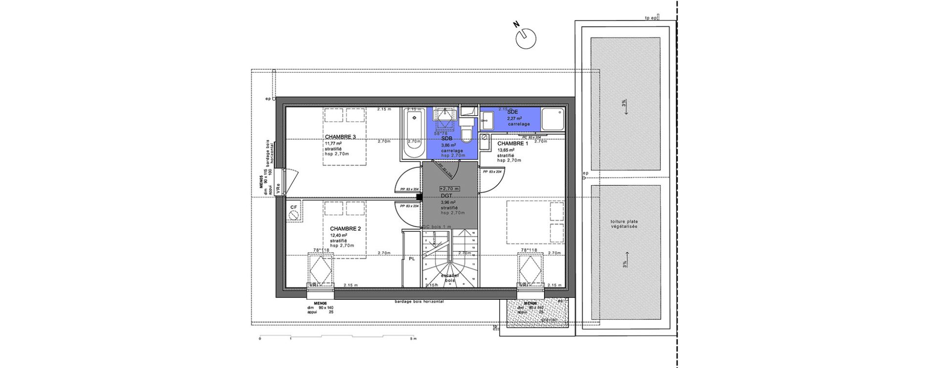 Maison T4 de 96,86 m2 &agrave; Villaz Centre