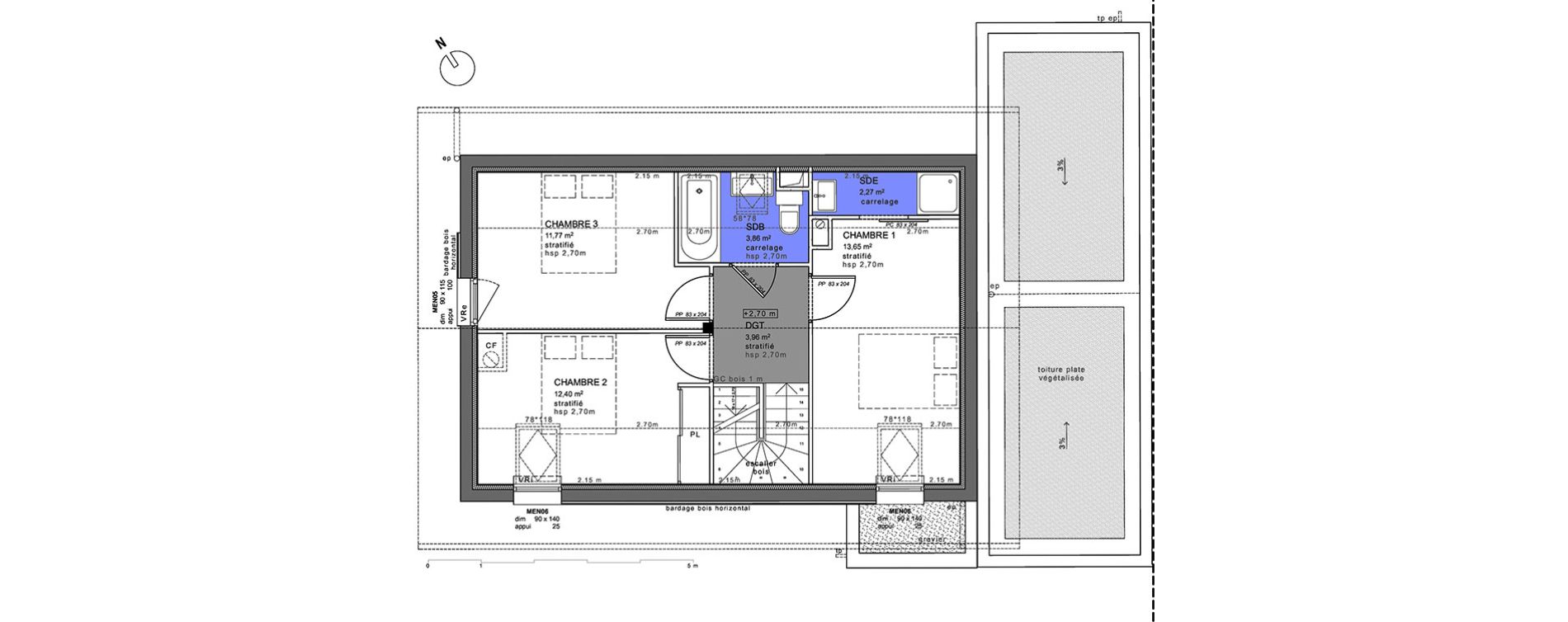 Maison T5 de 105,57 m2 &agrave; Villaz Centre