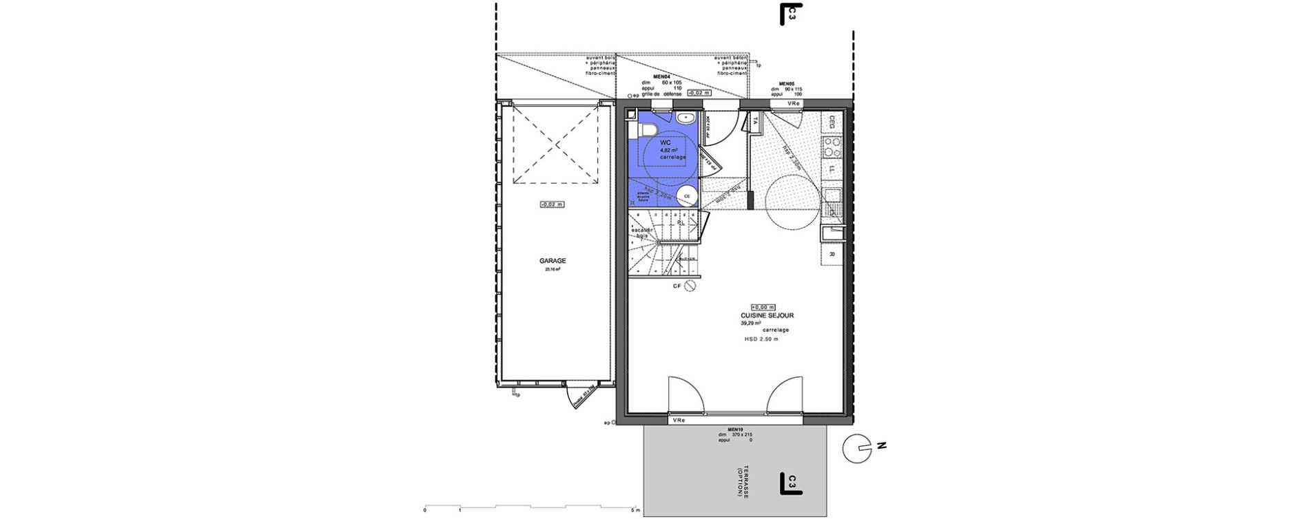 Maison T4 de 88,11 m2 &agrave; Villaz Centre