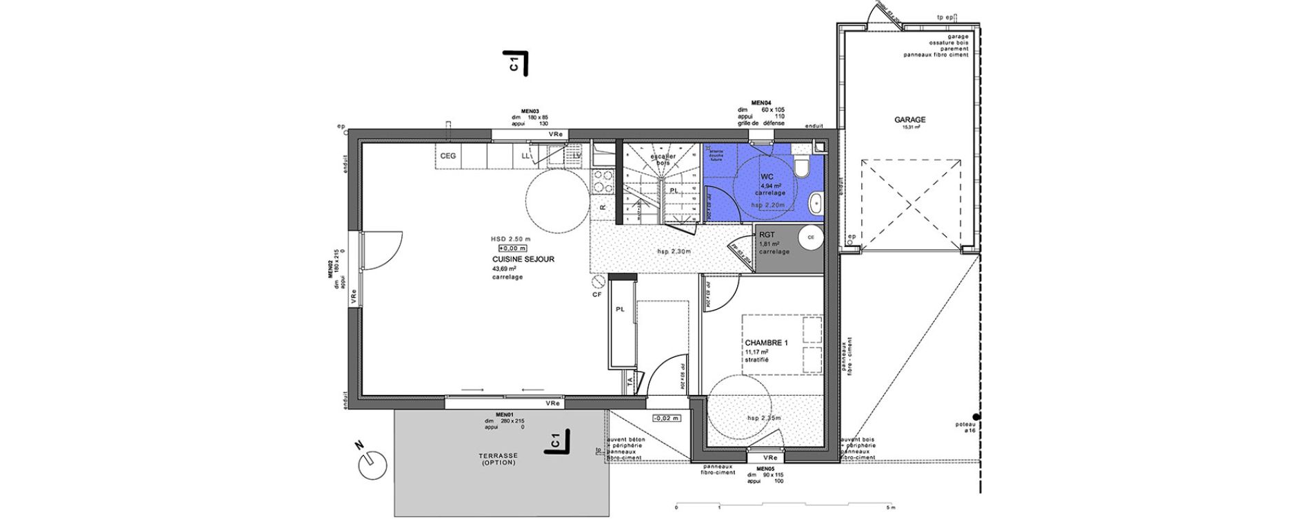 Maison T5 de 118,84 m2 &agrave; Villaz Centre