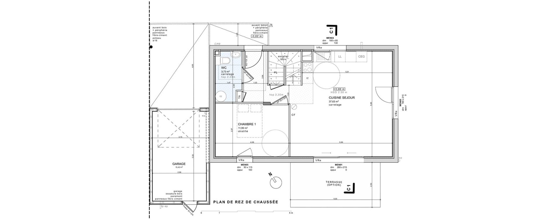 Maison T5 de 105,75 m2 &agrave; Villaz Centre