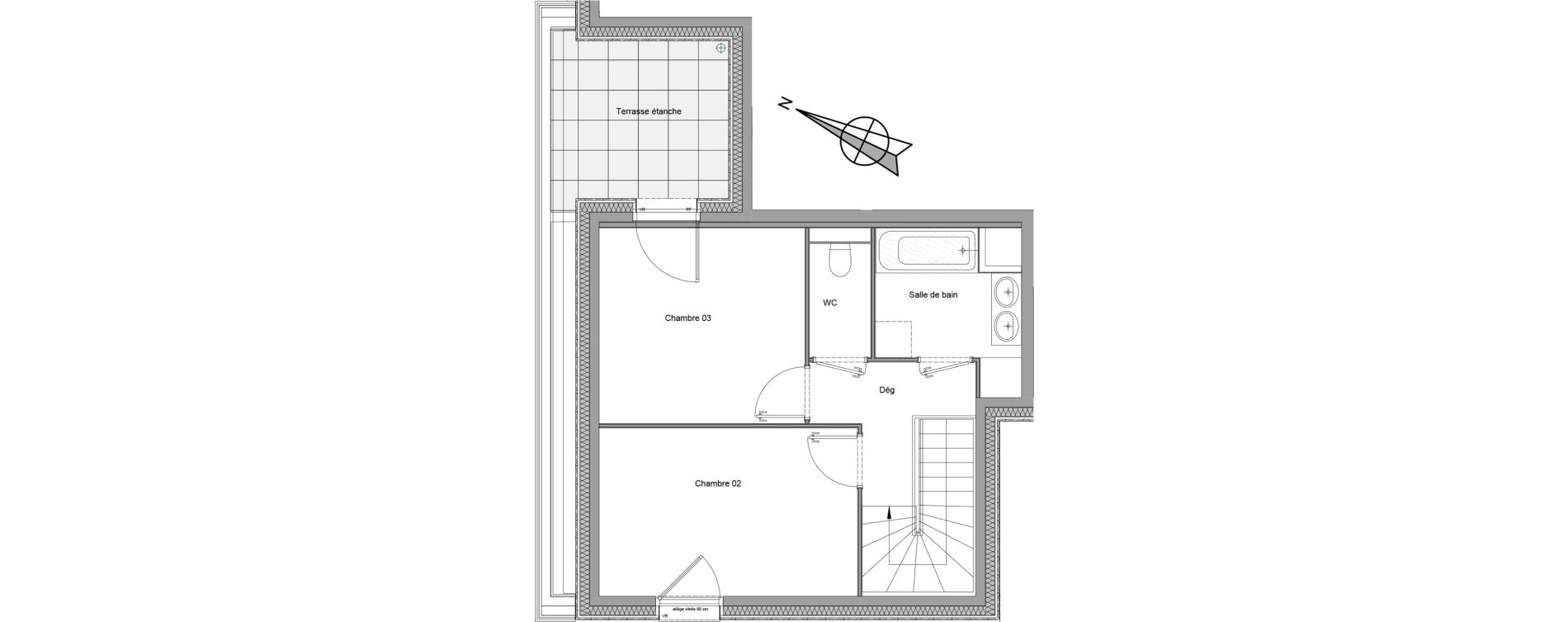 Appartement T4 de 89,43 m2 &agrave; Viry Centre
