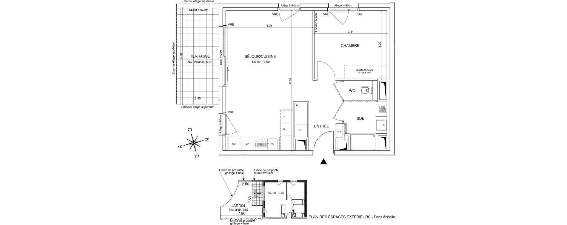 Appartement T2 de 46,51 m2 &agrave; Bernin Centre