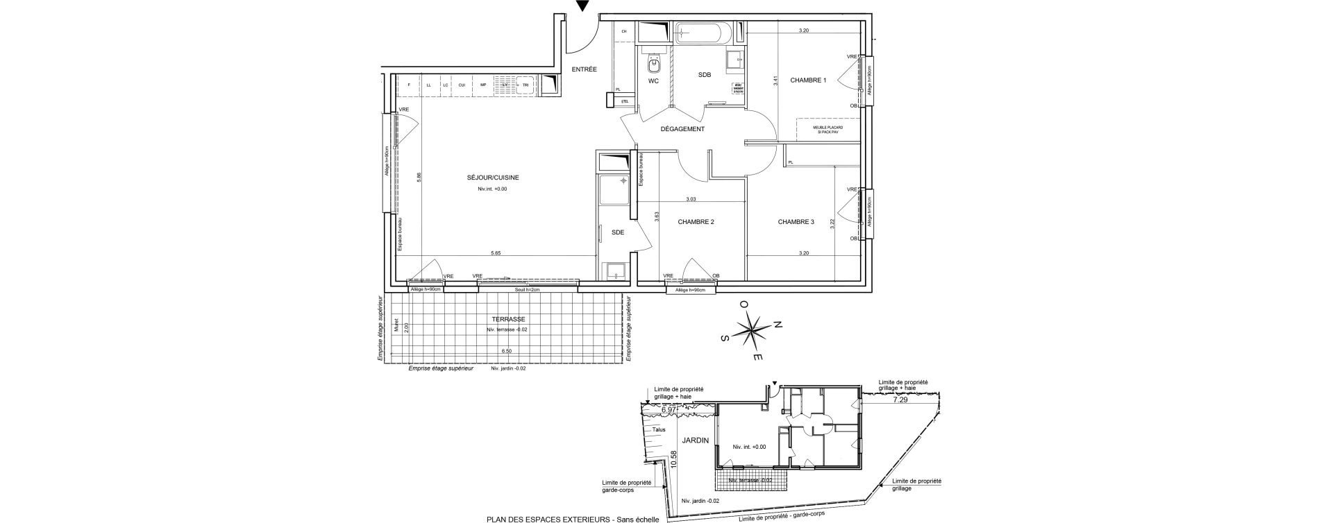 Appartement T4 de 84,31 m2 &agrave; Bernin Centre
