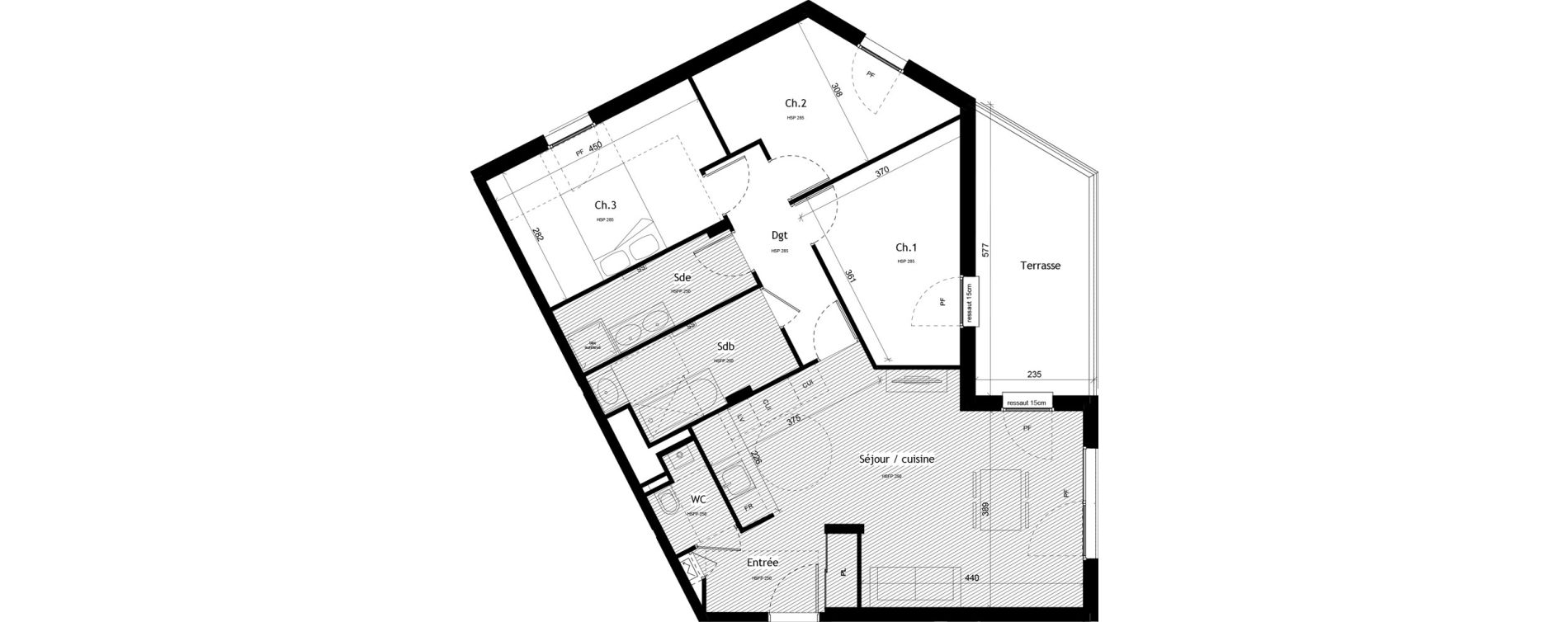 Appartement T4 de 84,04 m2 &agrave; Bourgoin-Jallieu Saint michel - centre historique