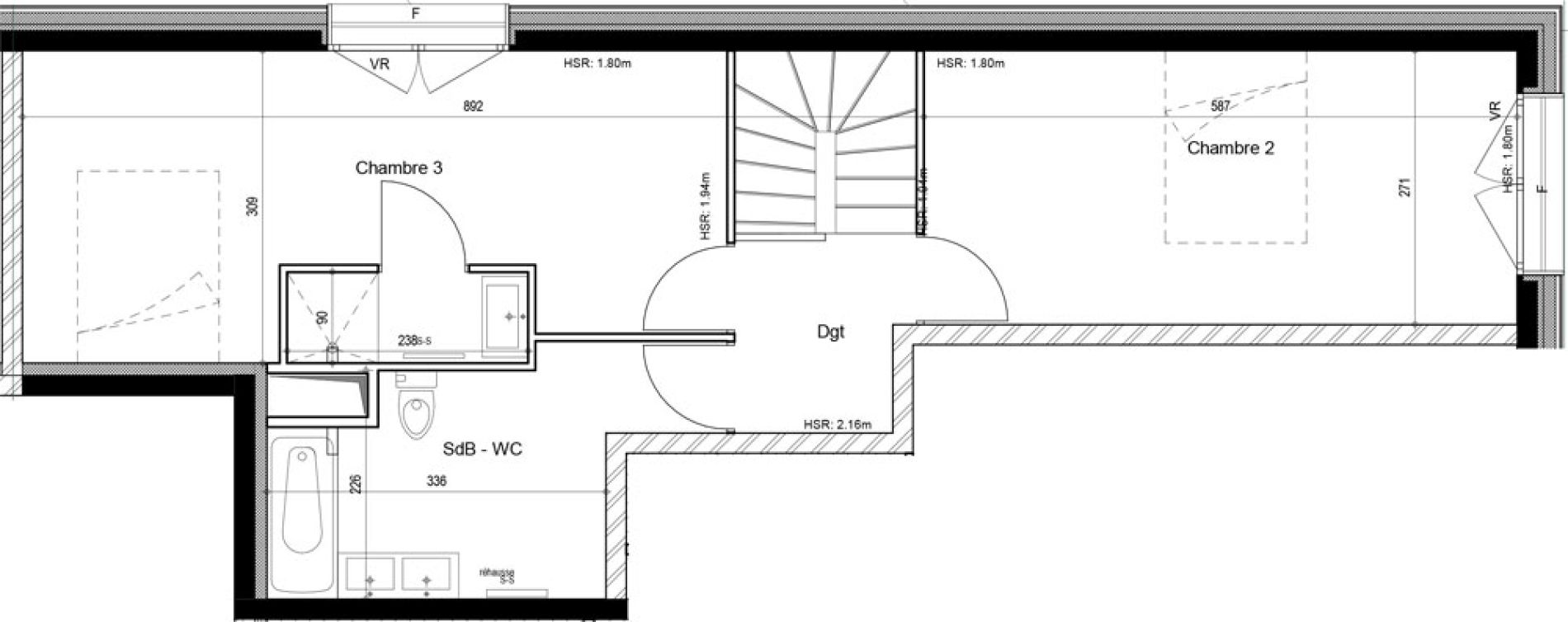Duplex T4 de 115,25 m2 &agrave; Chamrousse Centre