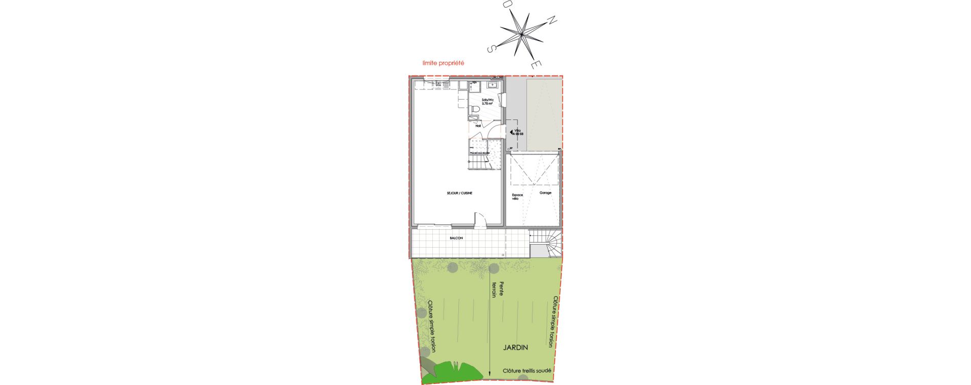 Maison T4 de 107,20 m2 &agrave; Claix Le coteau