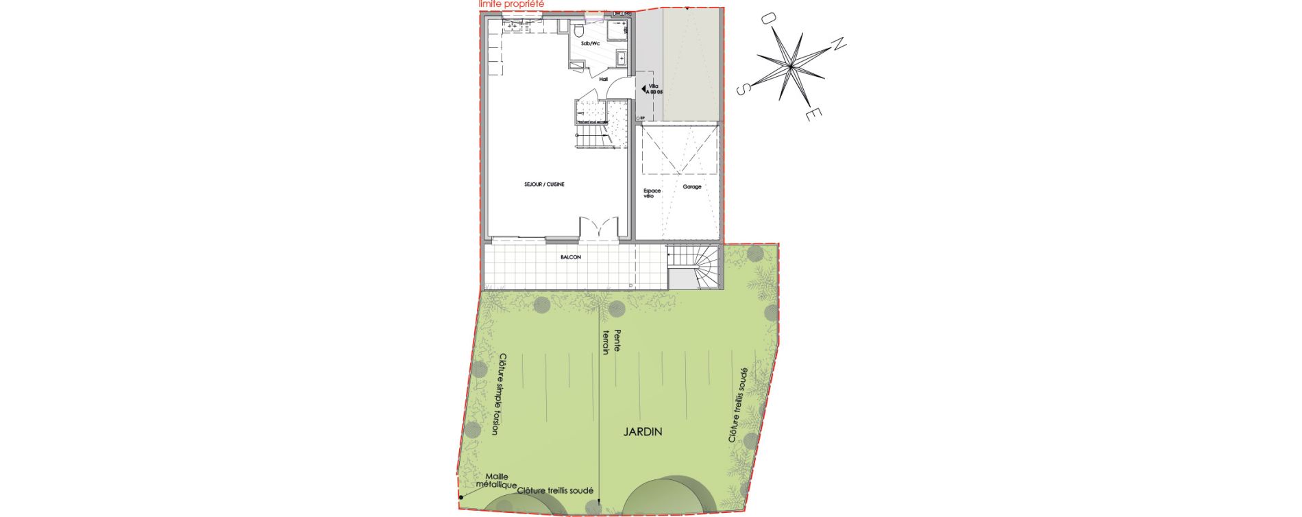 Maison T5 de 121,80 m2 &agrave; Claix Le coteau