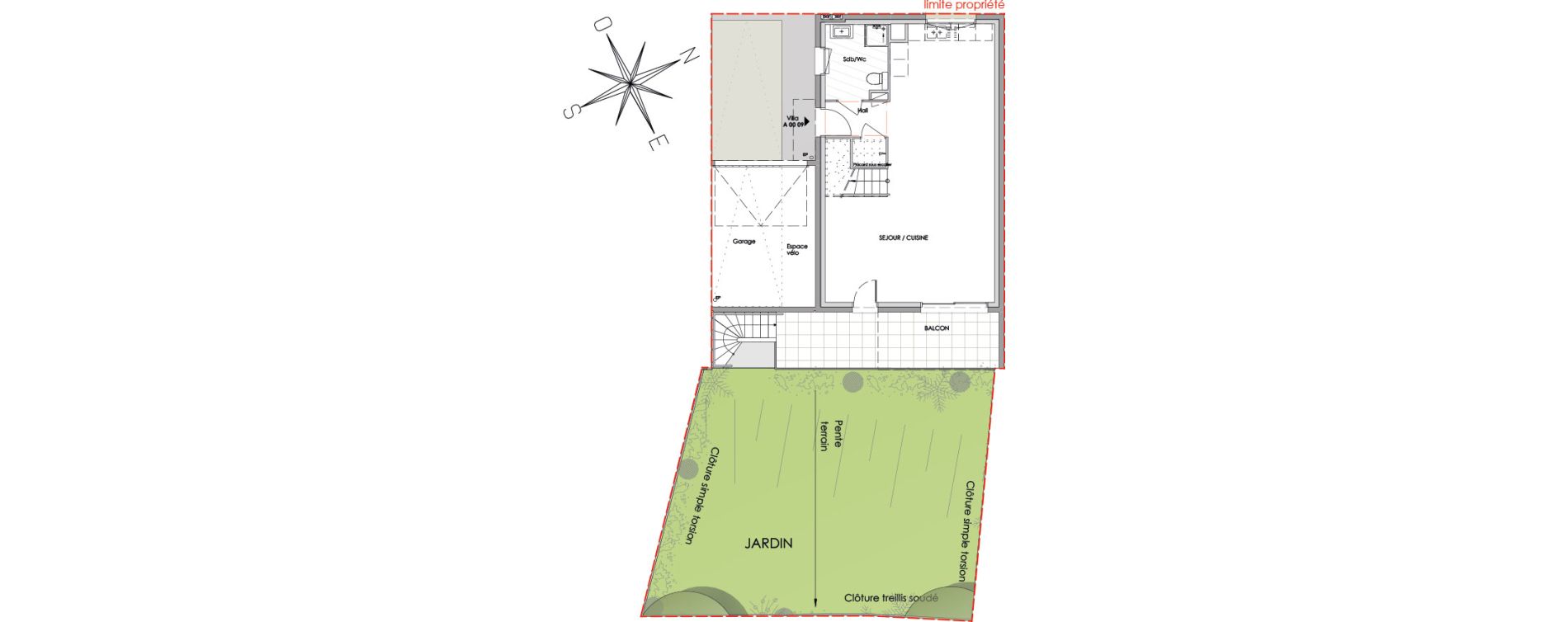 Maison T4 de 107,20 m2 &agrave; Claix Le coteau