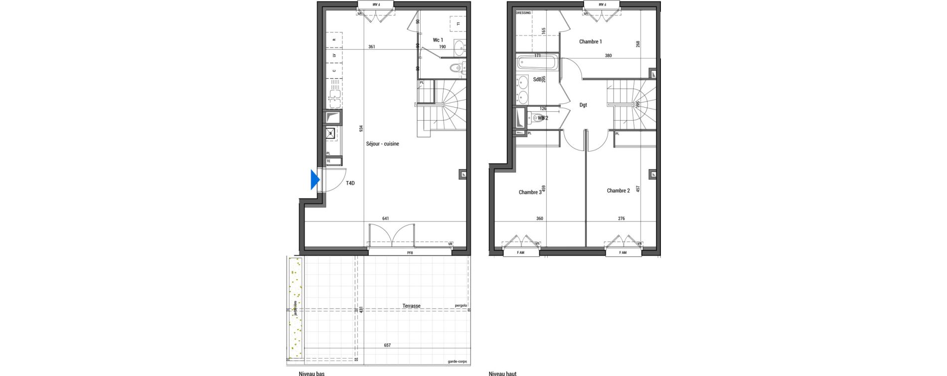 Appartement T4 de 97,35 m2 &agrave; Estrablin Centre