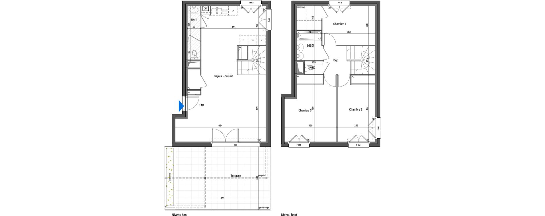 Appartement T4 de 94,25 m2 &agrave; Estrablin Centre