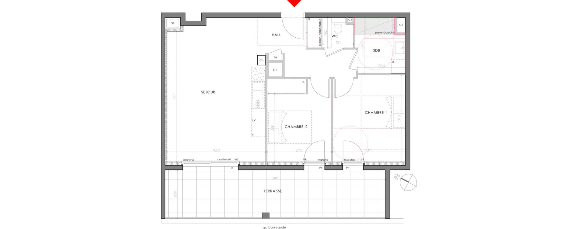 Appartement T3 de 59,85 m2 à Eybens Centre