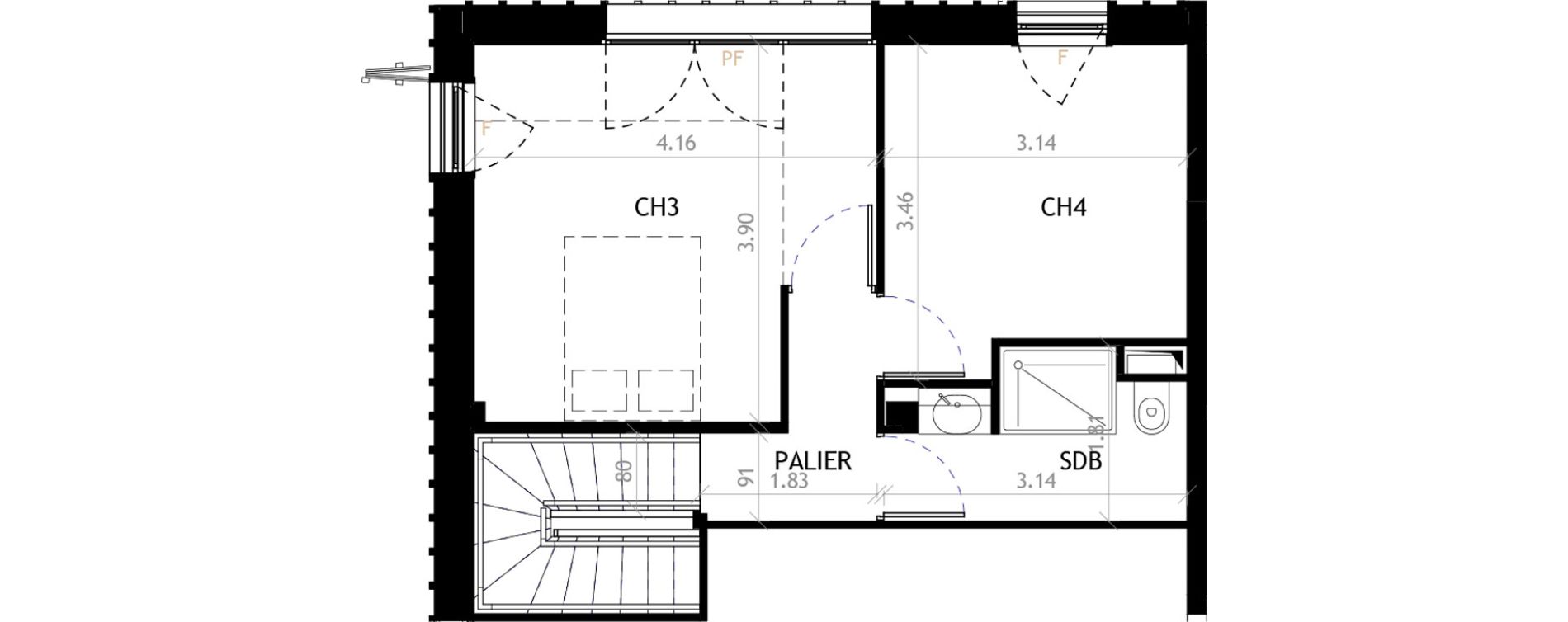 Appartement T5 de 126,69 m2 &agrave; Grenoble Arago - jean mace - martyrs