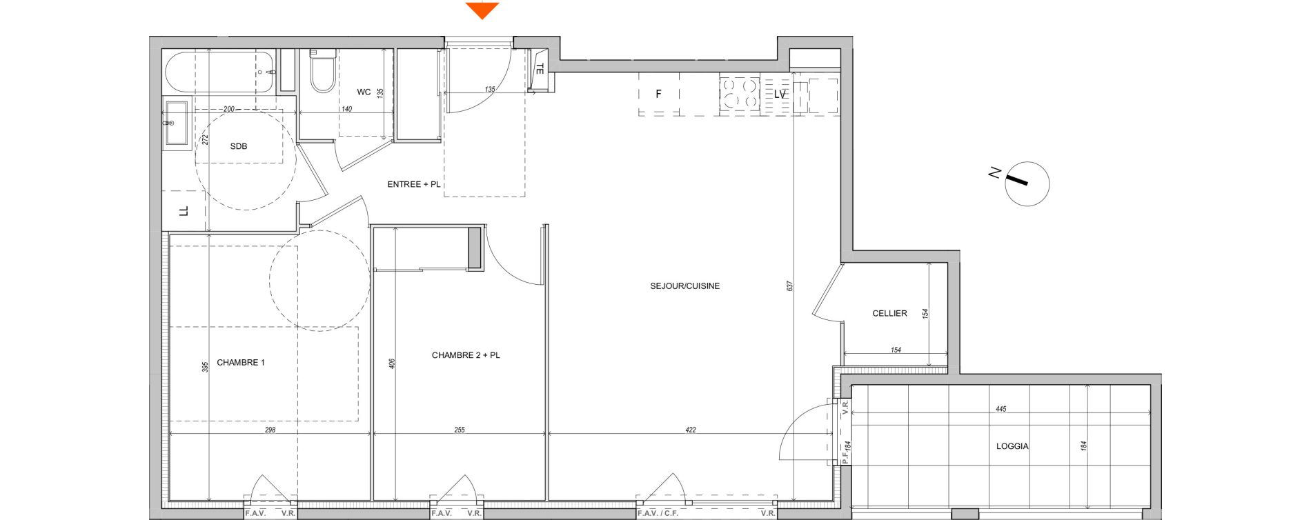 Appartement T3 de 66,29 m2 &agrave; L'Isle-D'Abeau Saint-hubert