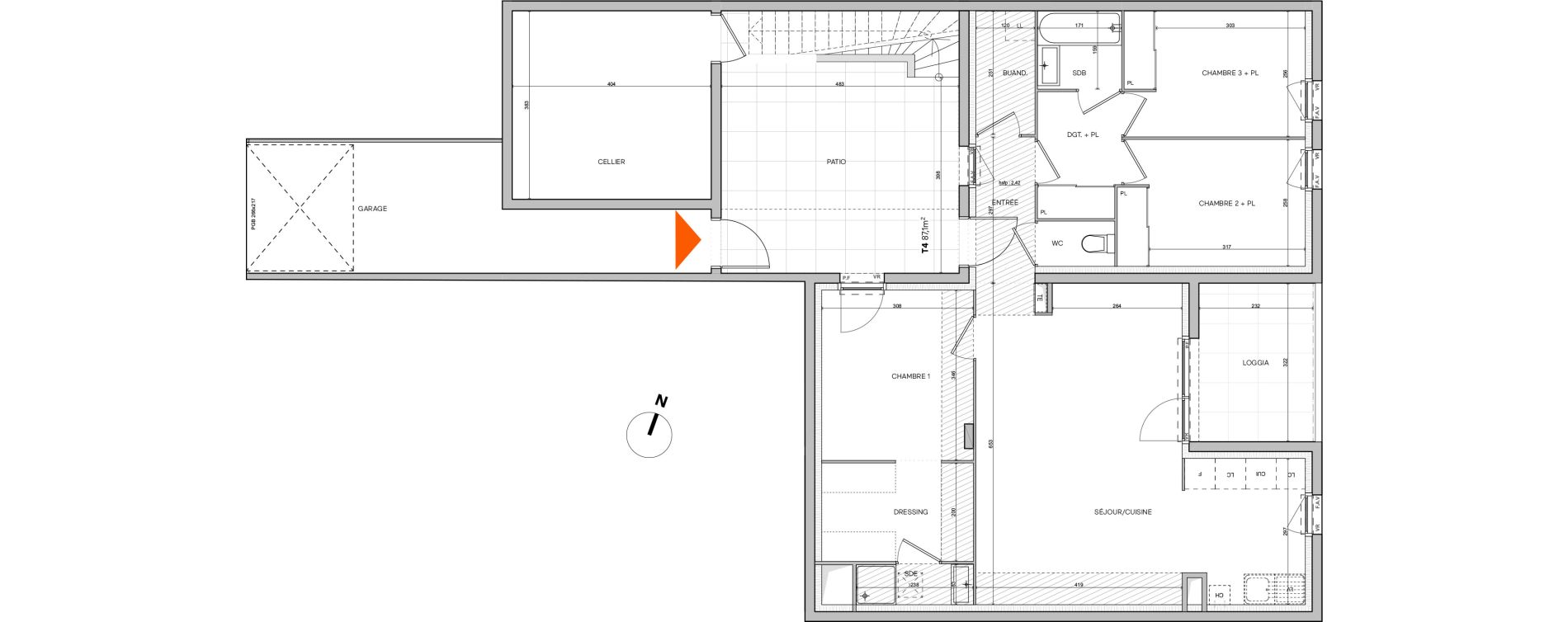 Appartement T4 de 87,10 m2 &agrave; L'Isle-D'Abeau Saint-hubert