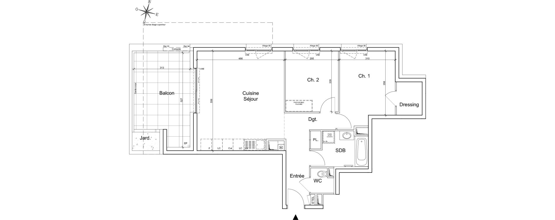 Appartement T3 de 67,50 m2 &agrave; Meylan Centre