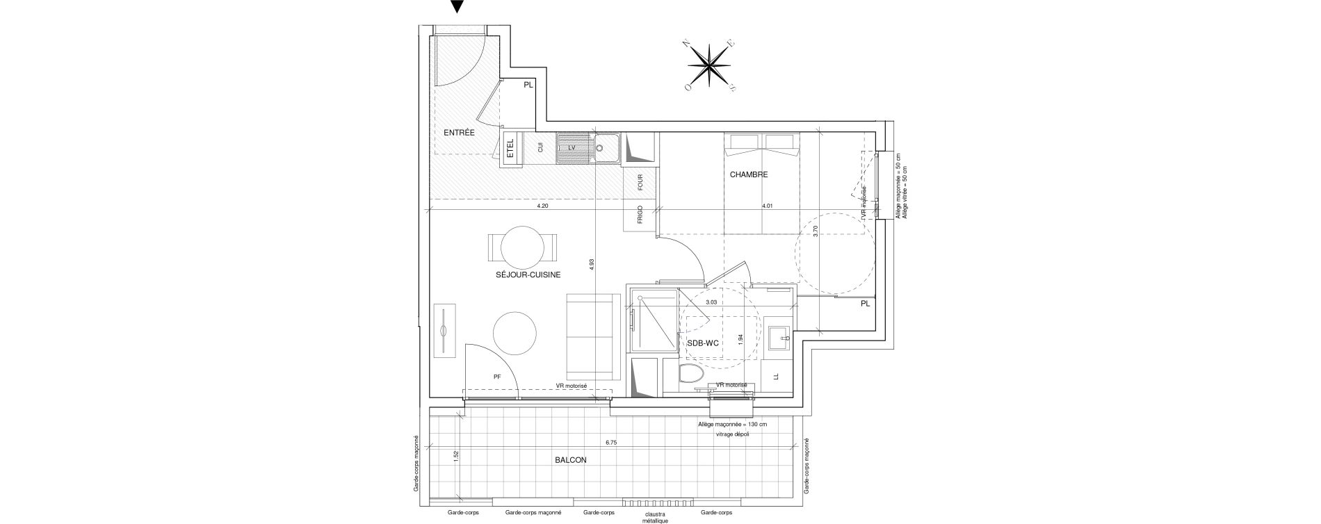 Appartement T2 de 39,62 m2 &agrave; Montbonnot-Saint-Martin Montbonnot st martin