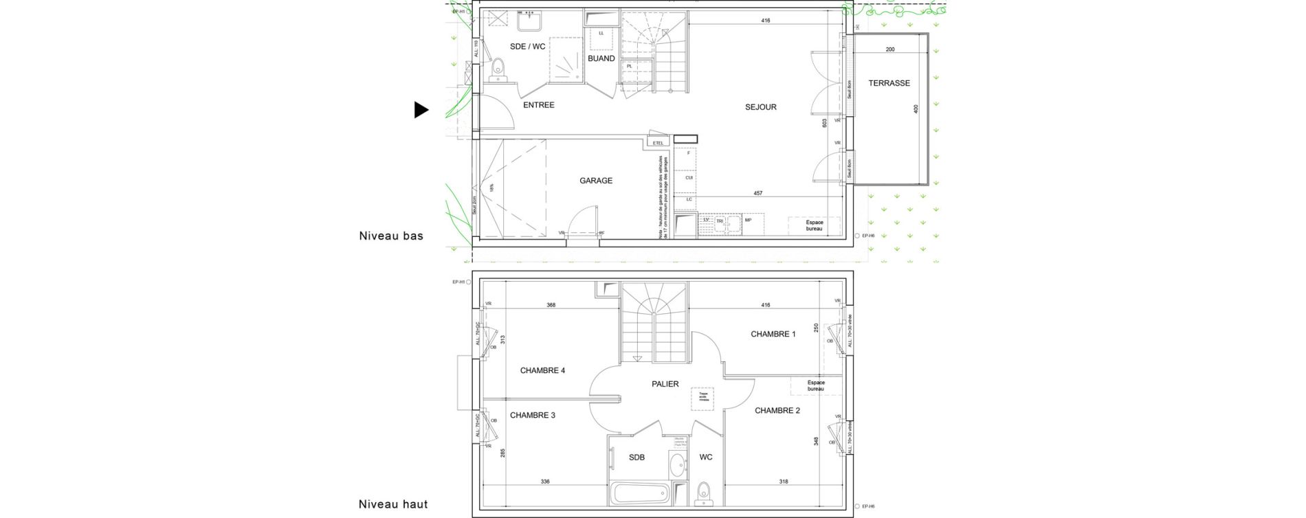 Maison T5 de 92,90 m2 &agrave; Roussillon Centre