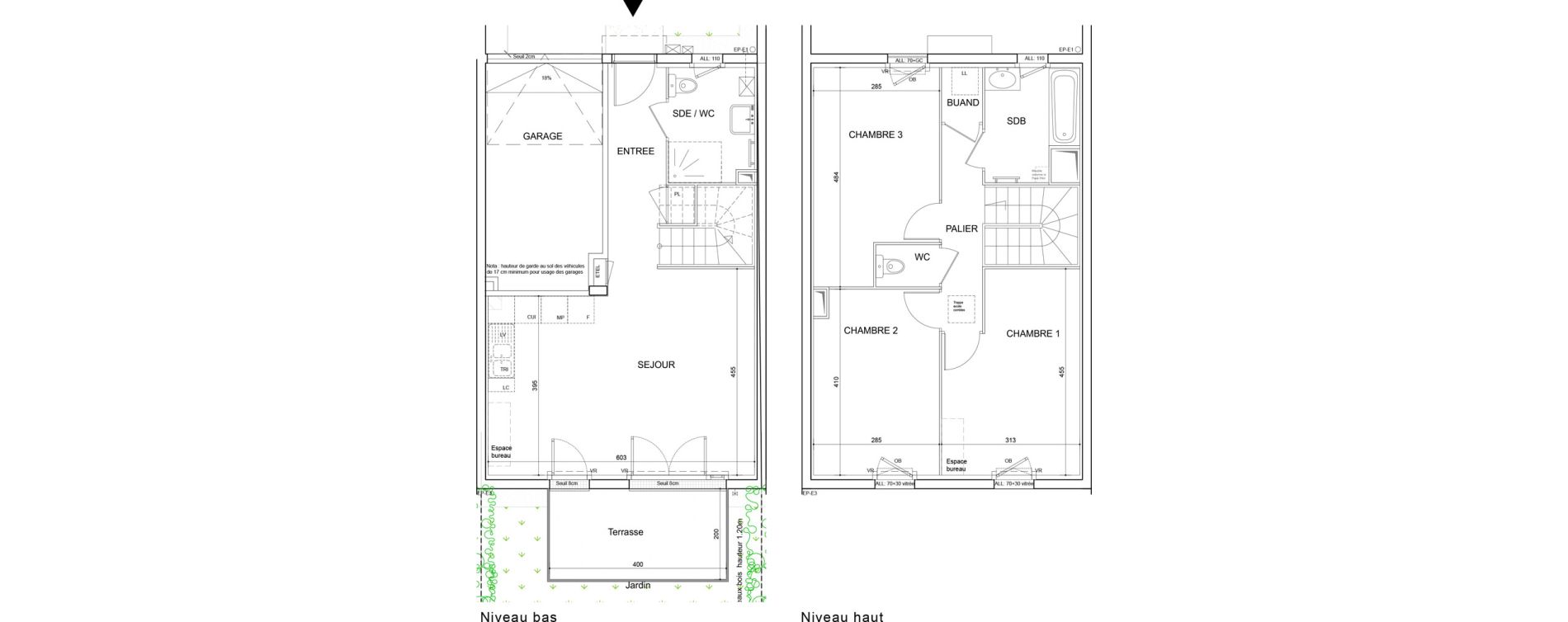 Maison T4 de 84,85 m2 &agrave; Roussillon Centre