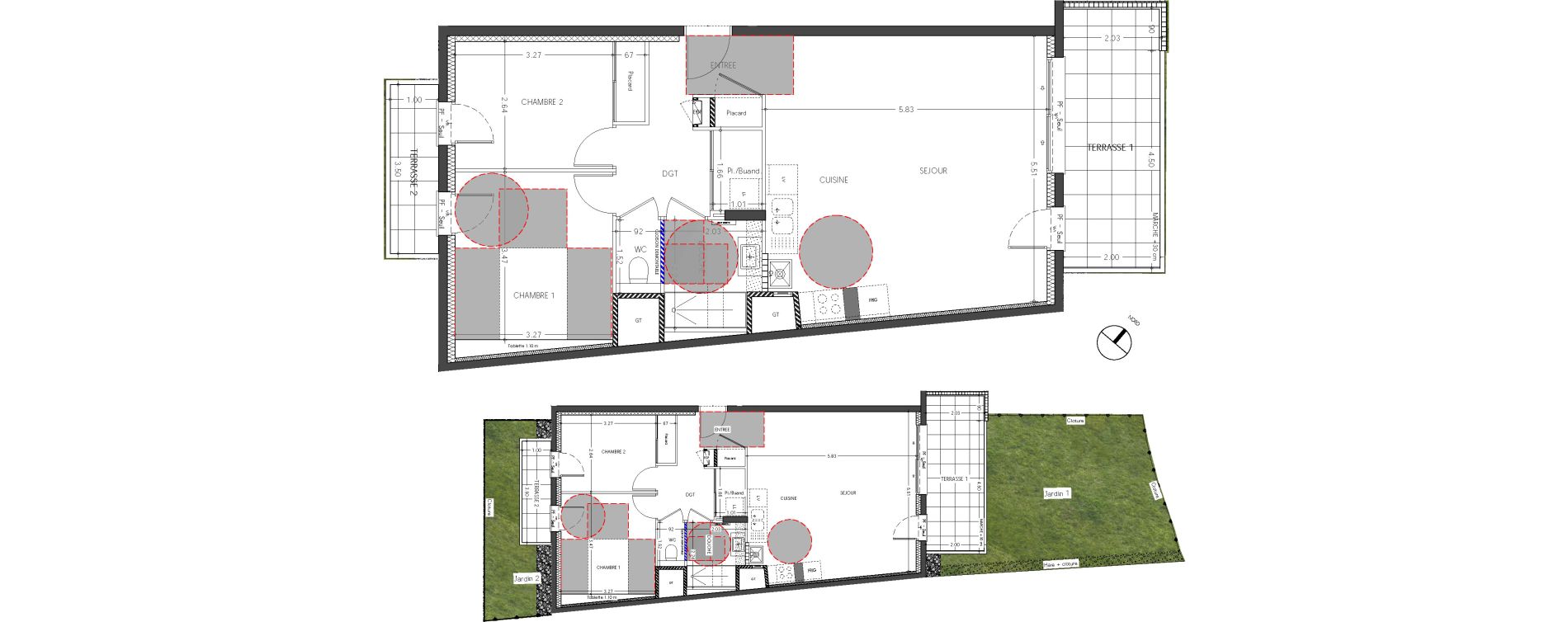 Appartement T3 de 69,41 m2 &agrave; Sassenage Centre