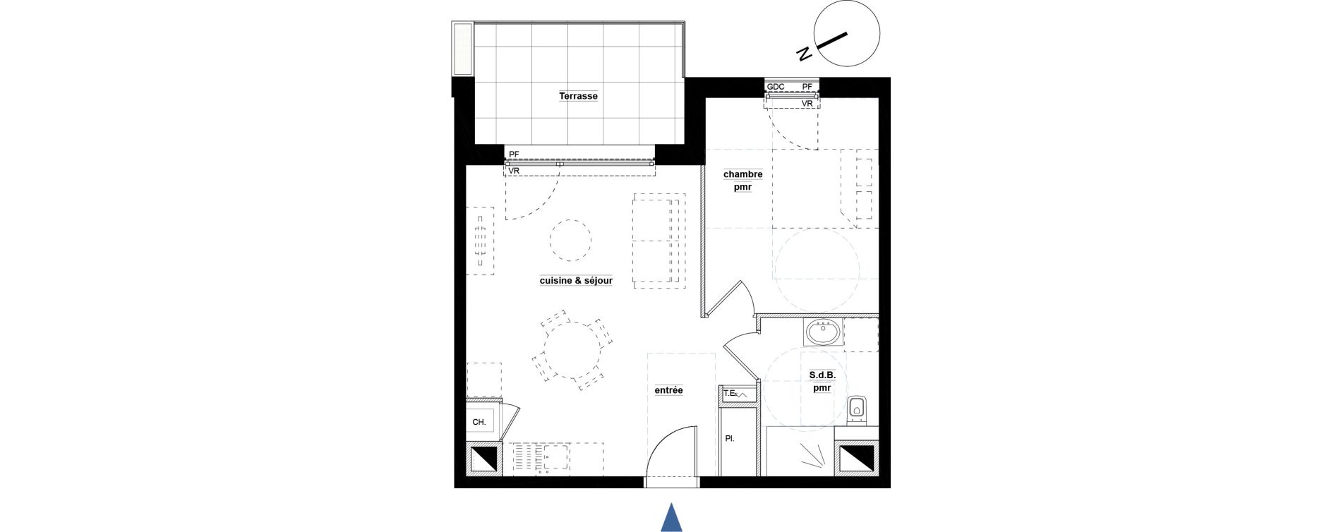 Appartement T2 de 42,50 m2 &agrave; Tignieu-Jameyzieu Centre