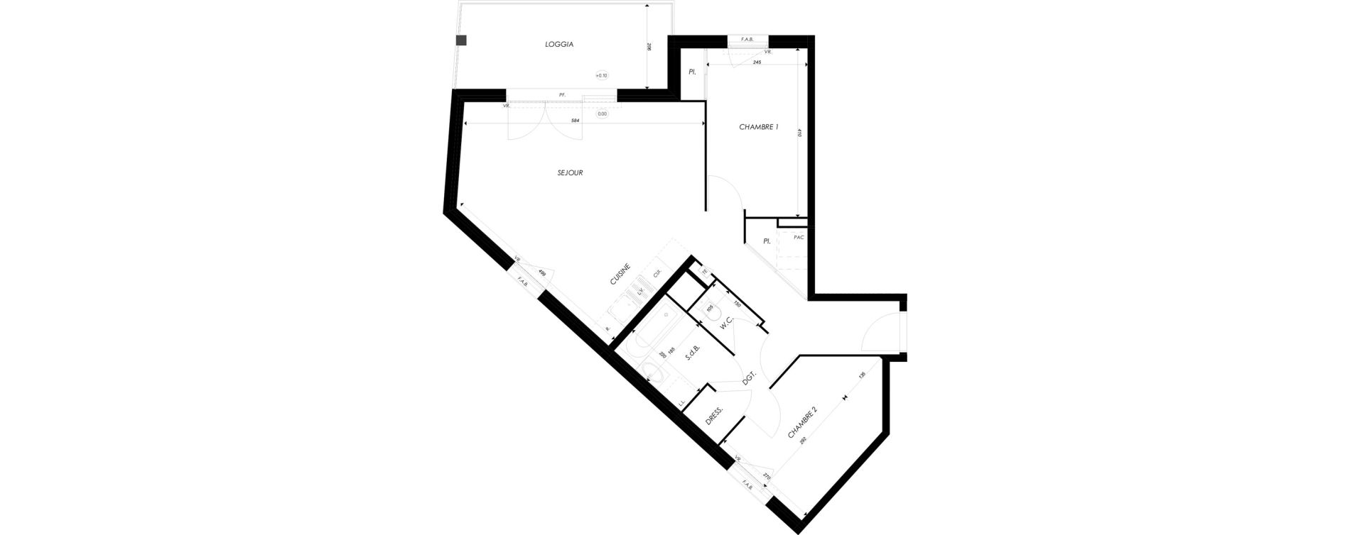 Appartement T3 de 64,32 m2 &agrave; Villefontaine Centre - saint-bonnet - muissiat