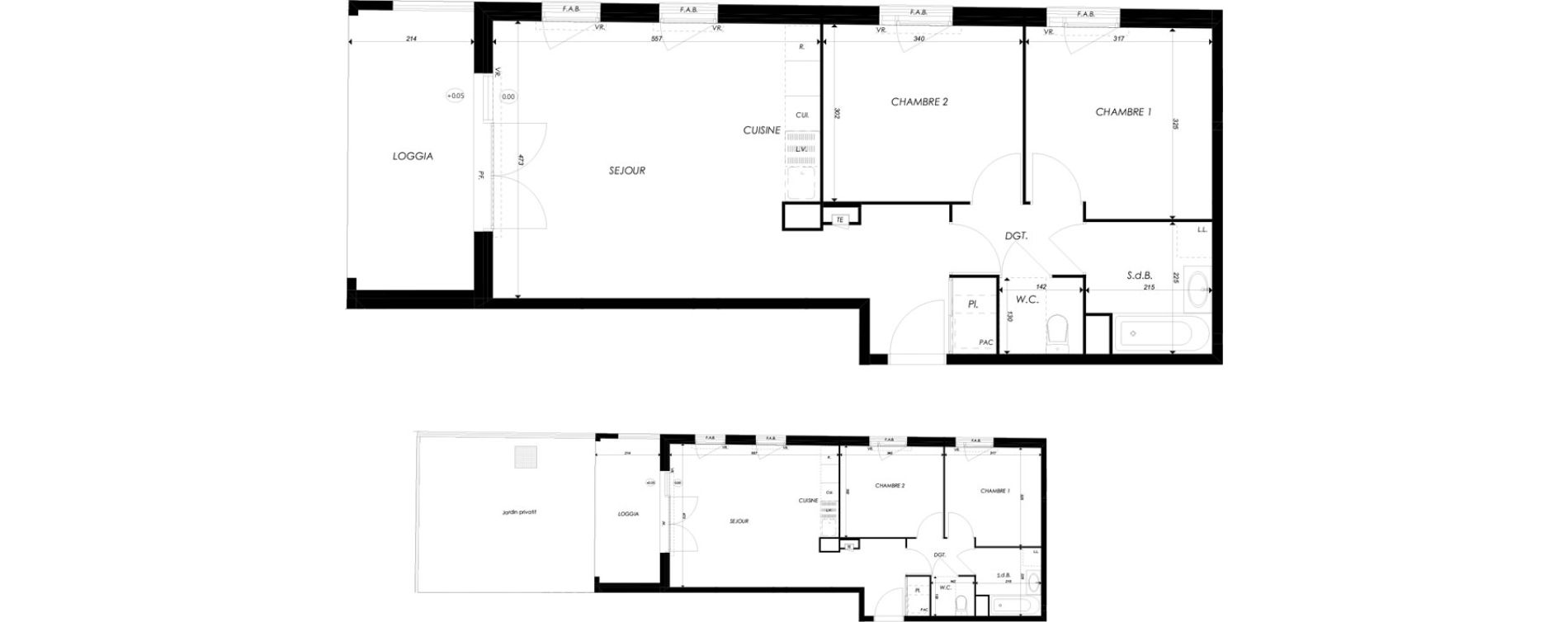 Appartement T3 de 60,78 m2 &agrave; Villefontaine Centre - saint-bonnet - muissiat