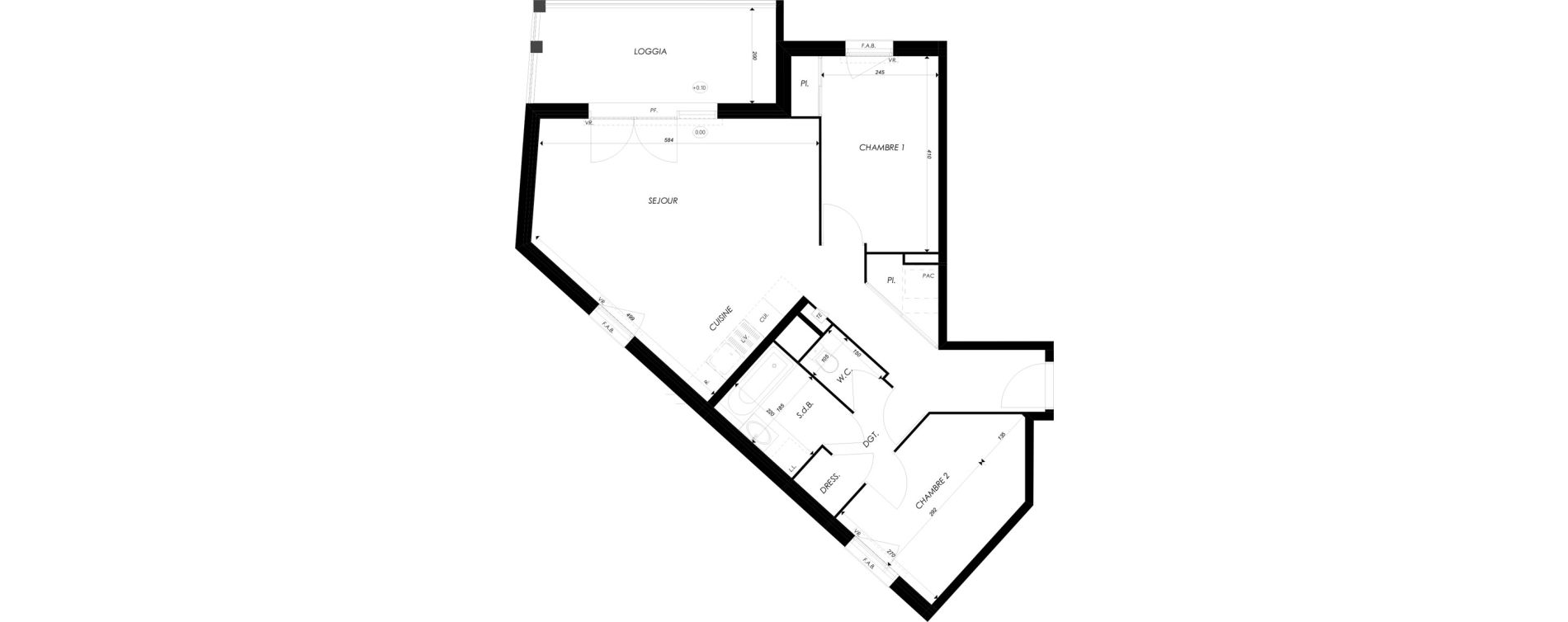 Appartement T3 de 64,32 m2 &agrave; Villefontaine Centre - saint-bonnet - muissiat