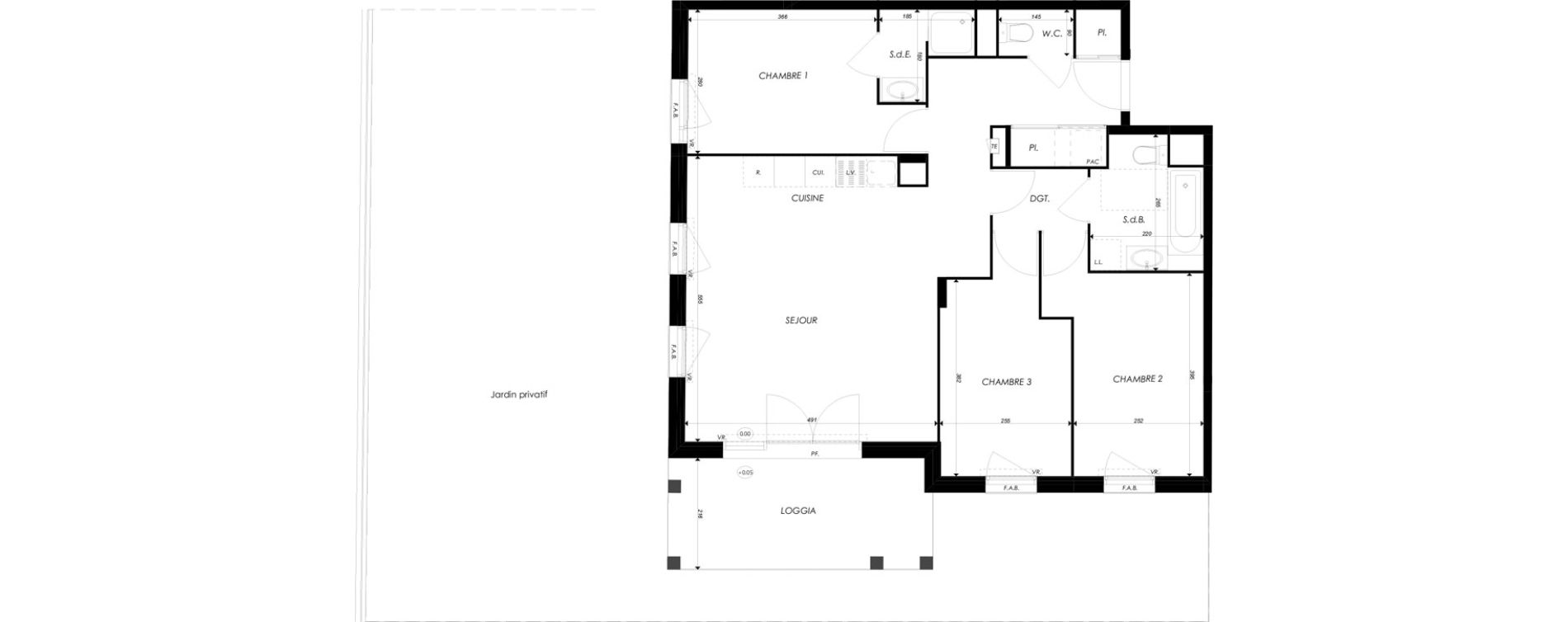 Appartement T4 de 80,59 m2 &agrave; Villefontaine Centre - saint-bonnet - muissiat