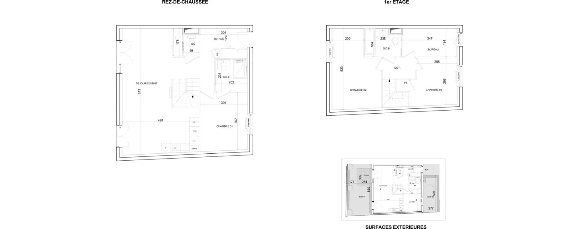 Maison T4 de 97,20 m2 &agrave; La Grand-Croix Centre