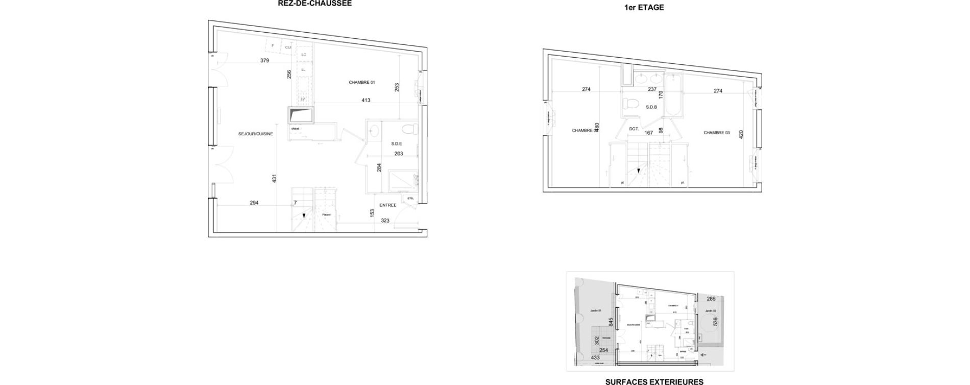 Maison T4 de 89,05 m2 &agrave; La Grand-Croix Centre