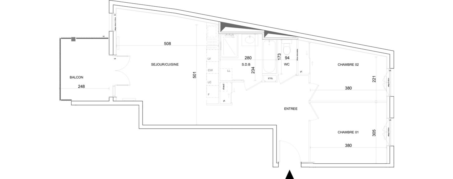 Appartement T3 de 68,90 m2 &agrave; La Grand-Croix Centre