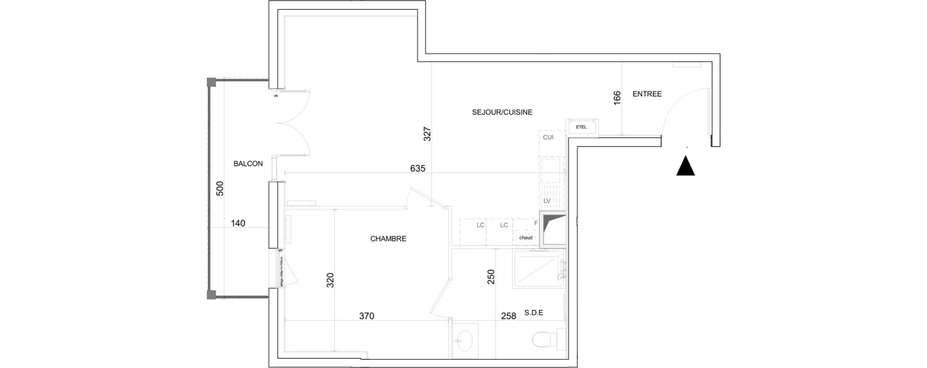 Appartement T2 de 50,30 m2 &agrave; La Grand-Croix Centre