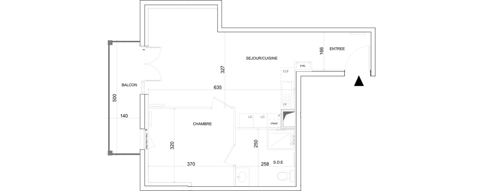 Appartement T2 de 50,30 m2 &agrave; La Grand-Croix Centre