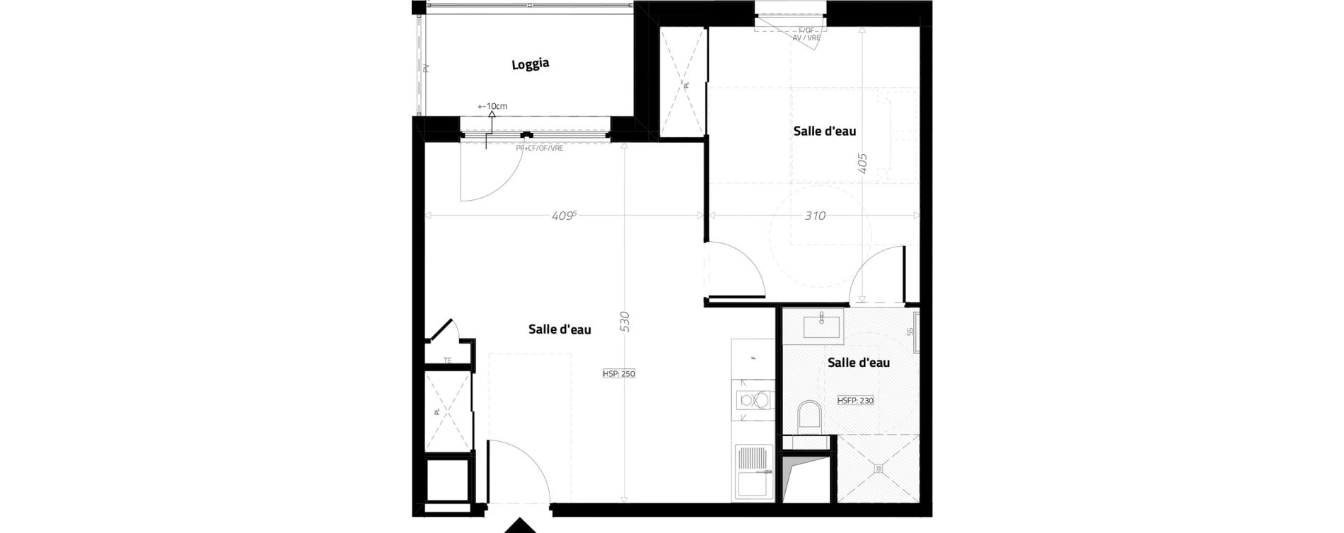 Appartement T2 meubl&eacute; de 42,50 m2 &agrave; L'&Eacute;trat Centre